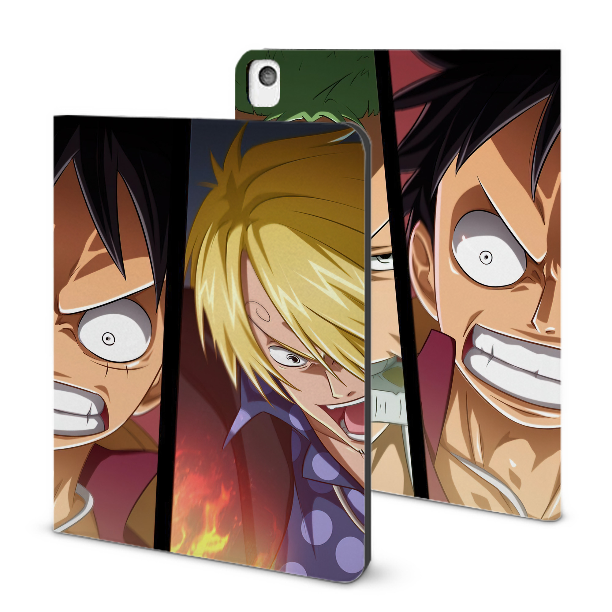 （画像用） ワンピース ONE PIECE IPadケース ペンホルダー付き ブックスタイルデザイン